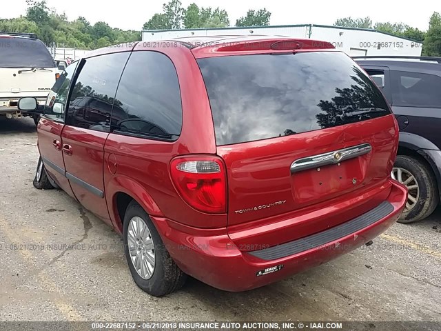 1A4GP45R16B757960 - 2006 CHRYSLER TOWN & COUNTRY  RED photo 3