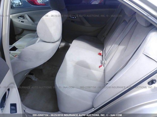 4T1BE46K48U251291 - 2008 TOYOTA CAMRY CE/LE/XLE/SE GOLD photo 8
