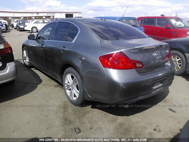 JN1CV6APXBM510013 - 2011 INFINITI G37 SPORT BLACK photo 3