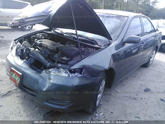 4T1BE32KX2U501611 - 2002 TOYOTA CAMRY LE/XLE/SE Yaşıl foto 2
