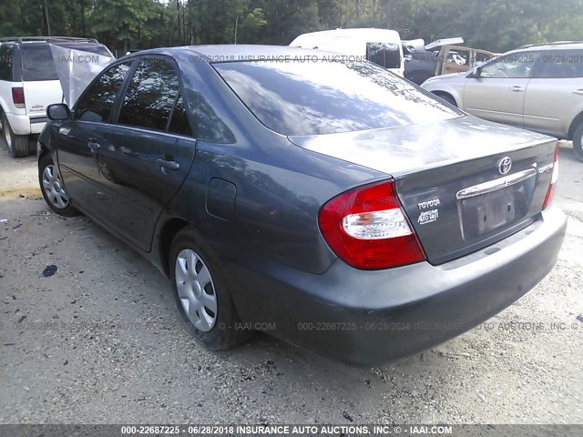 4T1BE32KX2U501611 - 2002 TOYOTA CAMRY LE/XLE/SE Yaşıl foto 3