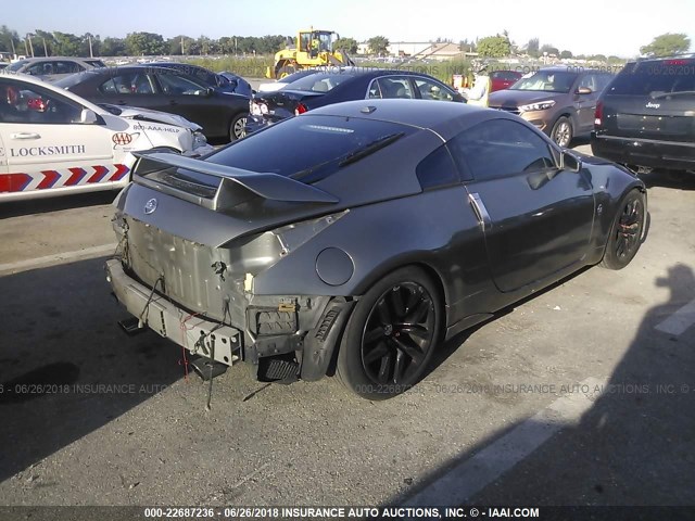 JN1AZ34D56M305460 - 2006 NISSAN 350Z COUPE GRAY photo 4