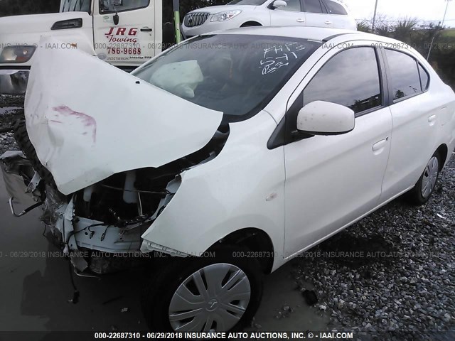 ML32F3FJ4HH003573 - 2017 MITSUBISHI MIRAGE G4 ES თეთრი ფოტო 2