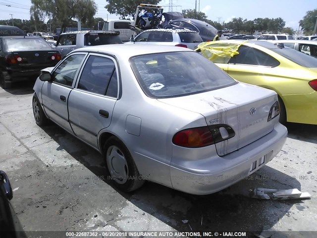 2T1BR12E5YC316038 - 2000 TOYOTA COROLLA VE/CE/LE 银色 照片 3