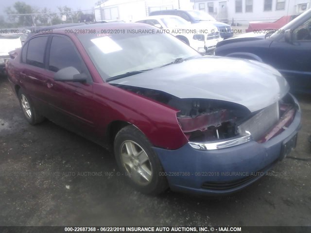 1G1ZT54814F146155 - 2004 CHEVROLET MALIBU LS მუქწითელი ფოტო 1