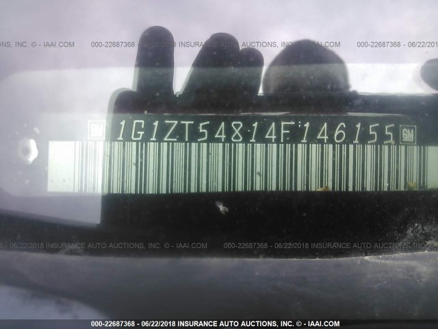 1G1ZT54814F146155 - 2004 CHEVROLET MALIBU LS მუქწითელი ფოტო 9