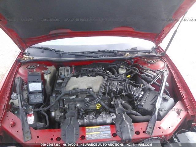 2G1WW12E759237579 - 2005 CHEVROLET MONTE CARLO LS 红色 照片 10