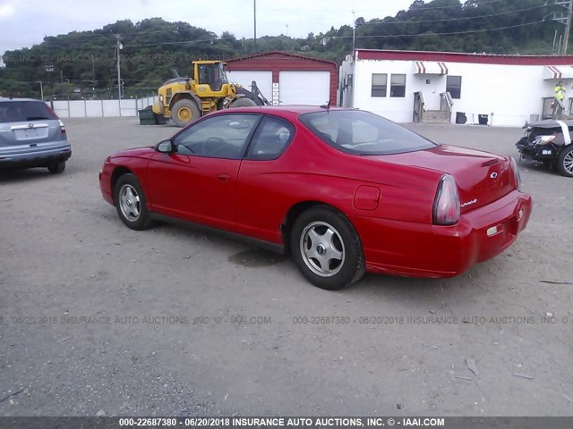 2G1WW12E759237579 - 2005 CHEVROLET MONTE CARLO LS 红色 照片 3