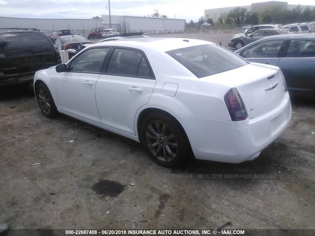 2C3CCAGG9EH249496 - 2014 CHRYSLER 300 S WHITE photo 3