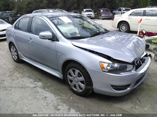 JA32U2FU6FU004198 - 2015 MITSUBISHI LANCER ES SILVER photo 1