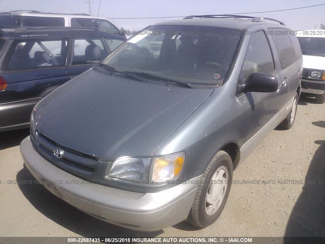 4T3ZF13C2YU188528 - 2000 TOYOTA SIENNA LE/XLE GRAY photo 2