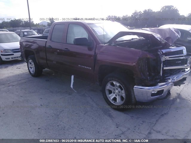 1GCVKREC4EZ376243 - 2014 CHEVROLET SILVERADO K1500 LT RED photo 1