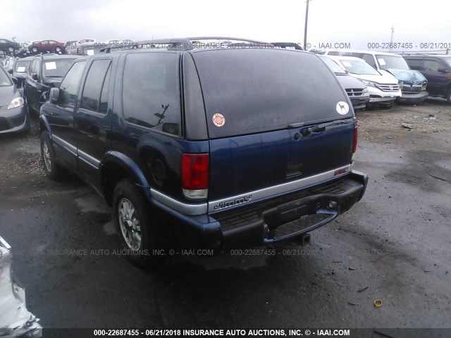 1GKDT13W6Y2324220 - 2000 GMC JIMMY / ENVOY  BLUE photo 3