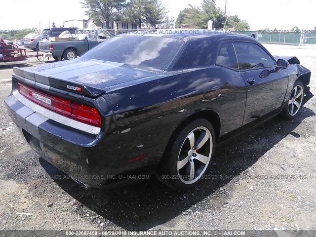 2C3CDYCJ1CH227934 - 2012 DODGE CHALLENGER SRT-8 BLACK photo 4