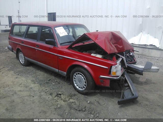 YV1AW8806P1955714 - 1993 VOLVO 240 RED photo 1