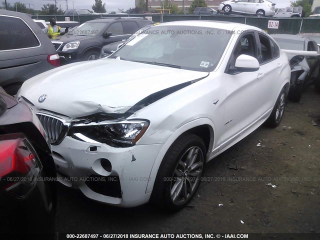 5UXXW3C52H0T78854 - 2017 BMW X4 XDRIVE28I Blanc photo 2