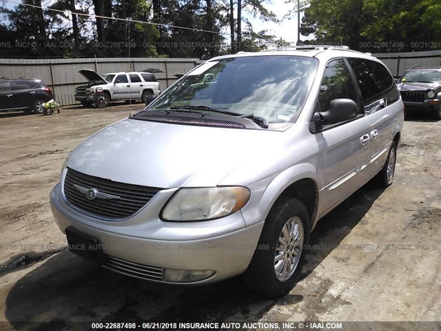 2C8GP64L93R162137 - 2003 CHRYSLER TOWN & COUNTRY LIMITED SILVER photo 2