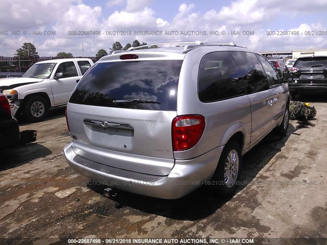 2C8GP64L93R162137 - 2003 CHRYSLER TOWN & COUNTRY LIMITED SILVER photo 4