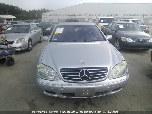 WDBNG75J21A148799 - 2001 MERCEDES-BENZ S 500 SILVER photo 6