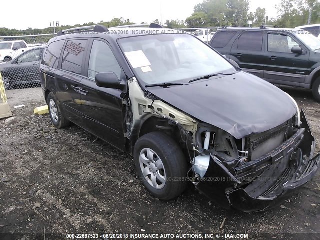 KNDMB233276107930 - 2007 KIA SEDONA EX/LX BLACK photo 1