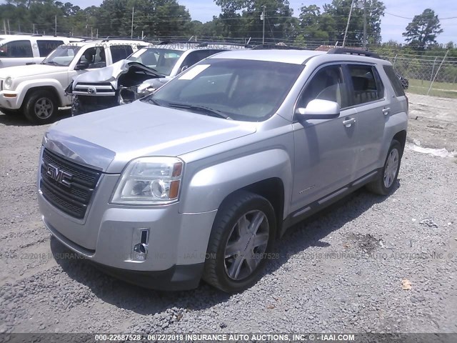 2CTALFEWXA6416419 - 2010 GMC TERRAIN SLT SILVER photo 2