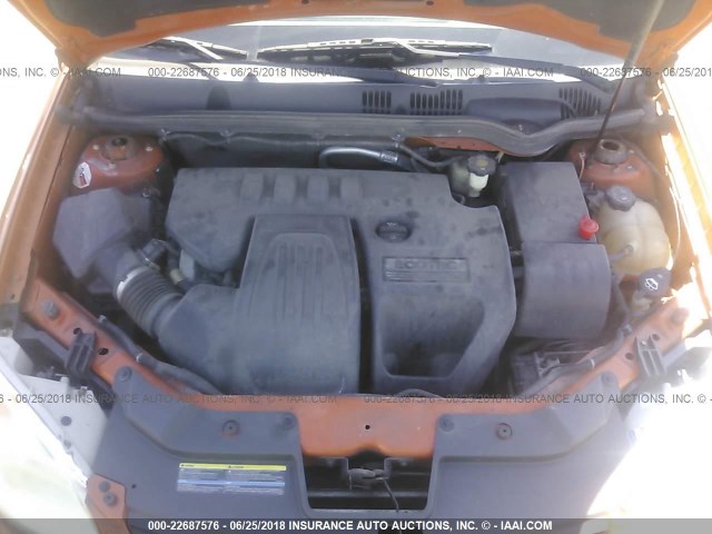 1G1AM18B467870914 - 2006 CHEVROLET COBALT SS ORANGE photo 10