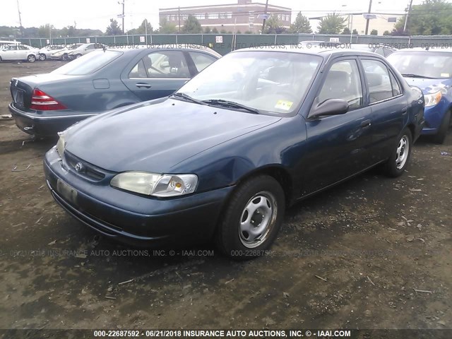 2T1BR12E7WC075063 - 1998 TOYOTA COROLLA VE/CE/LE GREEN photo 2