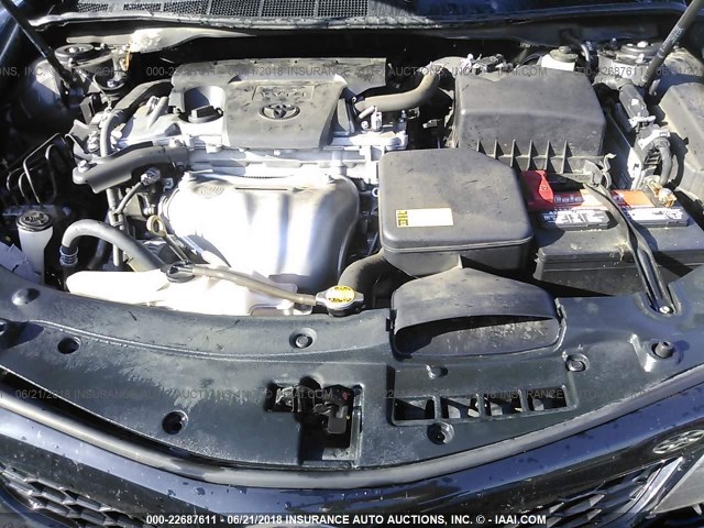 4T1BF1FK9CU161316 - 2012 TOYOTA CAMRY SE/LE/XLE შავი ფოტო 10