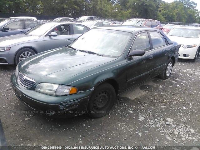 1YVGF22C2W5712032 - 1998 MAZDA 626 DX/LX GREEN photo 2