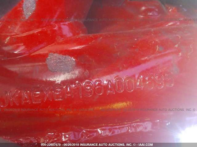 JKAEXEA196A004695 - 2006 KAWASAKI EX650 A6F RED photo 10