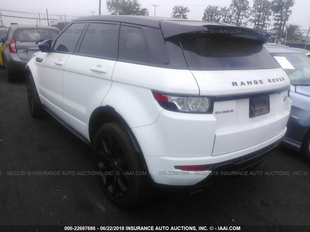 SALVT2BG4FH041995 - 2015 LAND ROVER RANGE ROVER EVOQU DYNAMIC PREMIUM WHITE photo 3