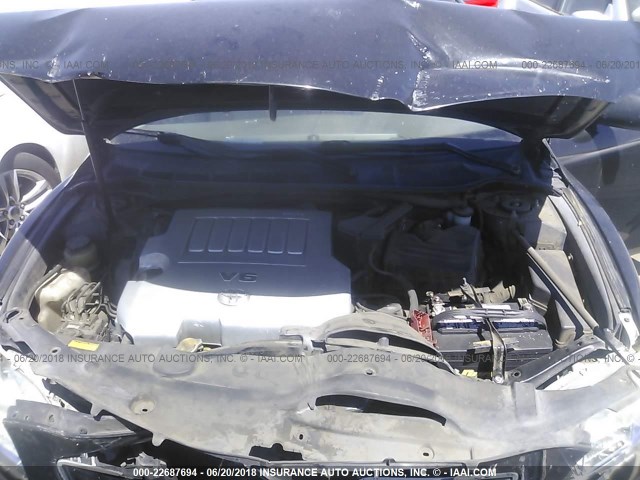 4T1BK46K57U552238 - 2007 TOYOTA CAMRY NEW GENERAT LE/XLE/SE BLACK photo 10