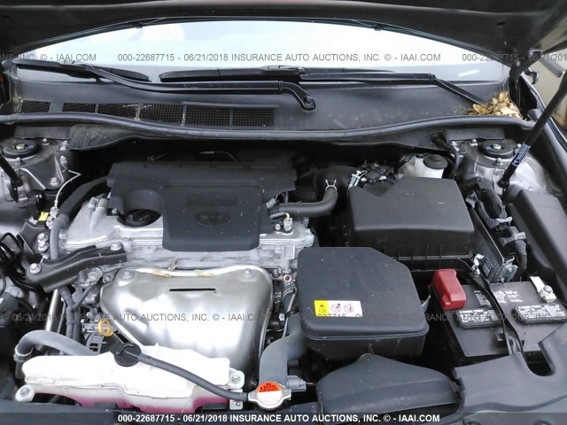 4T1BF1FK3GU614965 - 2016 TOYOTA CAMRY LE/XLE/SE/XSE GRAY photo 10