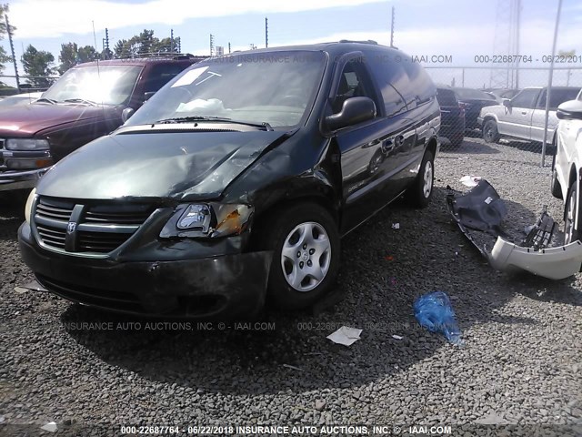 2B8GP44301R222305 - 2001 DODGE GRAND CARAVAN SPORT GREEN photo 2