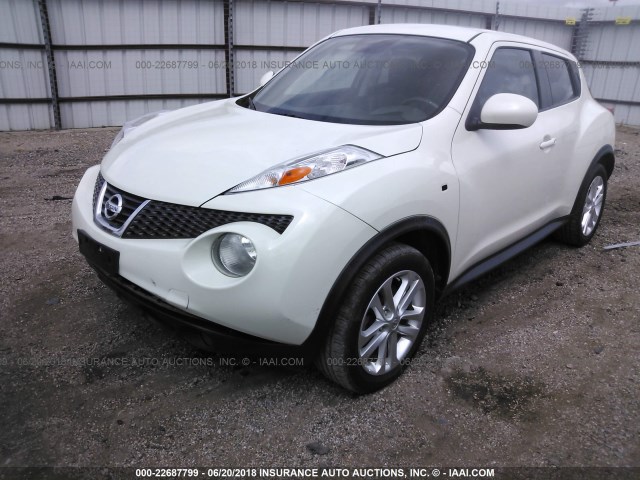 JN8AF5MR9CT108620 - 2012 NISSAN JUKE S/SV/SL WHITE photo 2