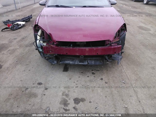 2G1WJ15K969168931 - 2006 CHEVROLET MONTE CARLO LS 勃艮第红 照片 6