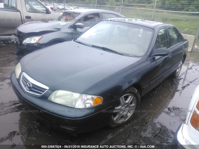 1YVGF22D825263829 - 2002 MAZDA 626 ES/LX GREEN photo 2