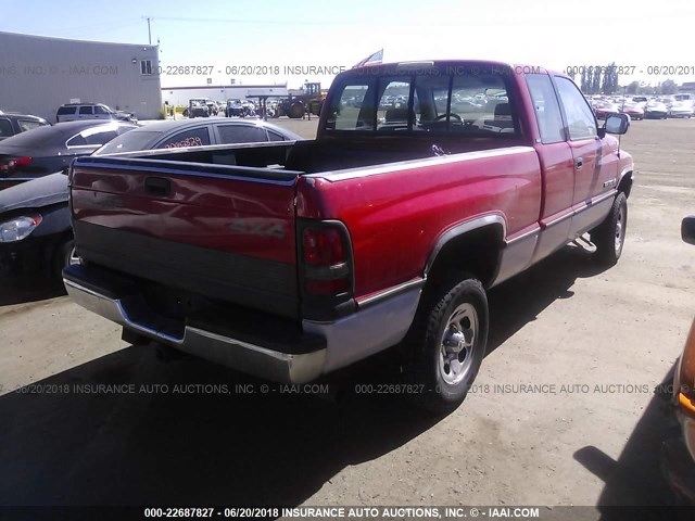 3B7HF13Z5TM123621 - 1996 DODGE RAM 1500 RED photo 4