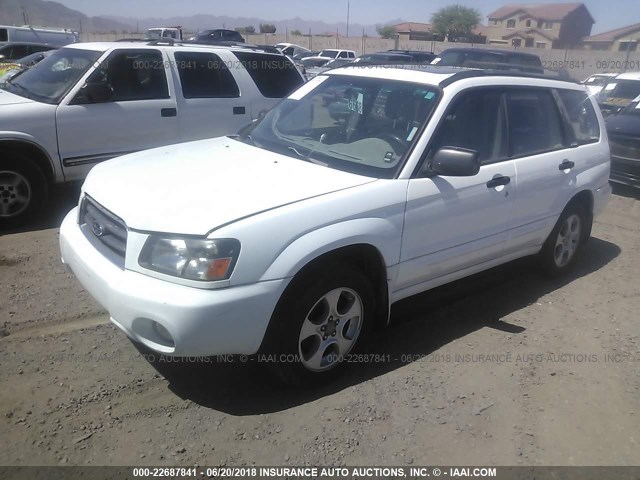 JF1SG65653G704801 - 2003 SUBARU FORESTER 2.5XS თეთრი ფოტო 2