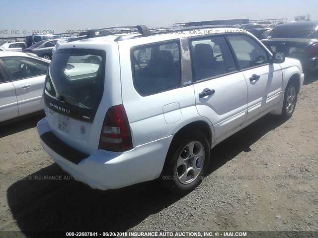 JF1SG65653G704801 - 2003 SUBARU FORESTER 2.5XS WHITE photo 4