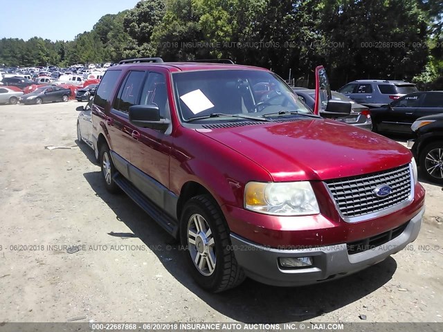 1FMPU15595LA78369 - 2005 FORD EXPEDITION XLT RED photo 1
