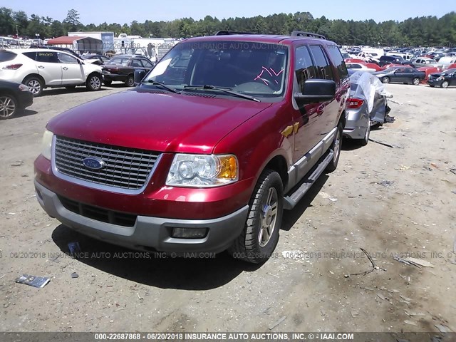 1FMPU15595LA78369 - 2005 FORD EXPEDITION XLT RED photo 2