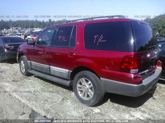 1FMPU15595LA78369 - 2005 FORD EXPEDITION XLT RED photo 3