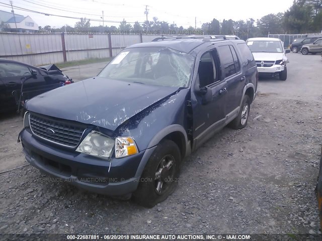 1FMZU73E82ZA60128 - 2002 FORD EXPLORER XLT BLUE photo 2