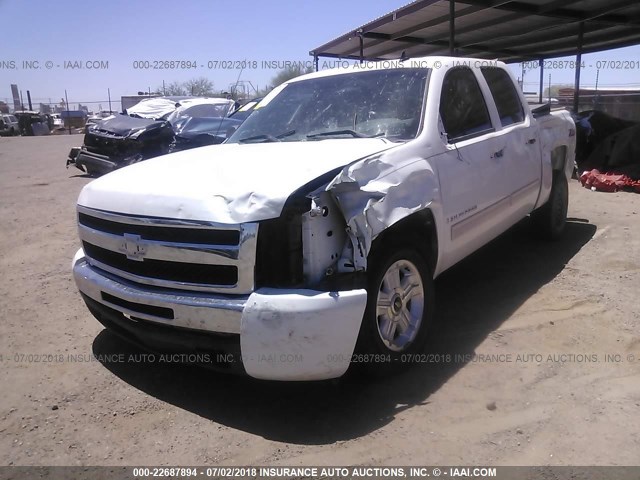 3GCEC23049G254209 - 2009 CHEVROLET SILVERADO C1500 LT WHITE photo 2