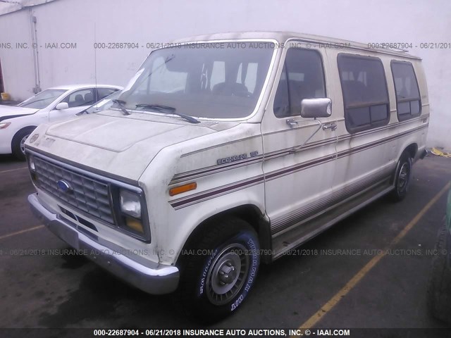 1FDEE14N9LHB52900 - 1990 FORD ECONOLINE E150 VAN WHITE photo 2