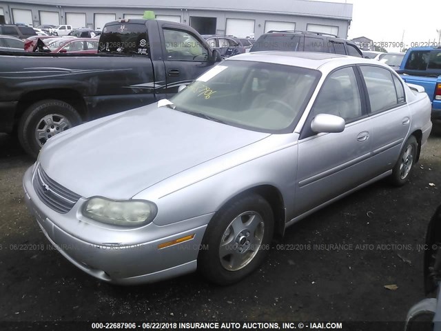 1G1NE52J52M558845 - 2002 CHEVROLET MALIBU LS SILVER photo 2