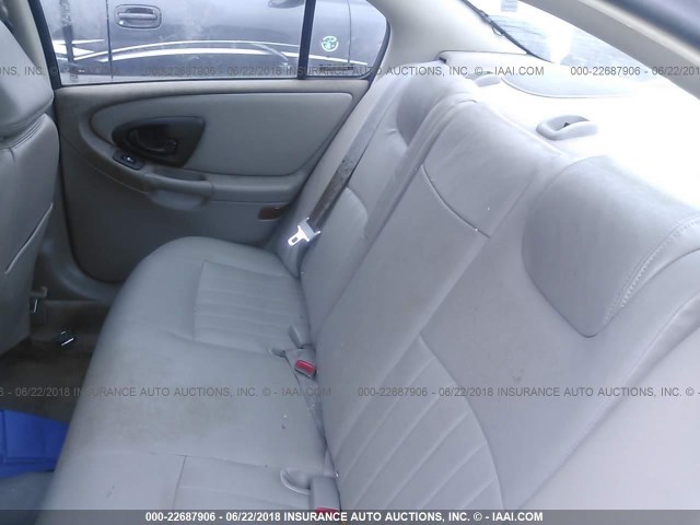 1G1NE52J52M558845 - 2002 CHEVROLET MALIBU LS SILVER photo 8