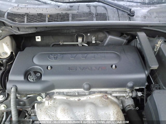 4T1BE46K78U770948 - 2008 TOYOTA CAMRY CE/LE/XLE/SE GOLD photo 10