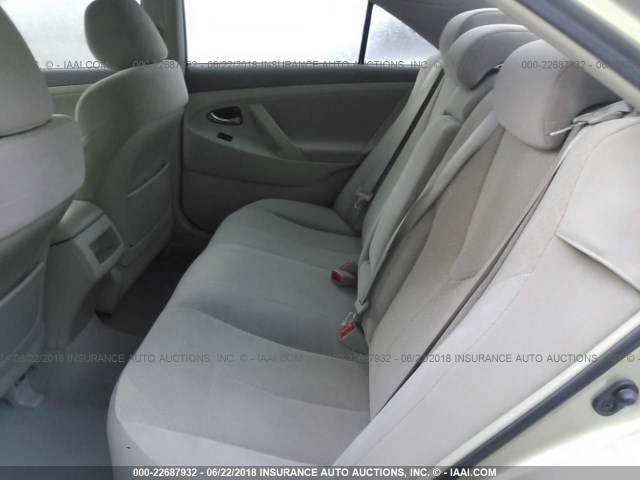 4T1BE46K78U770948 - 2008 TOYOTA CAMRY CE/LE/XLE/SE GOLD photo 8